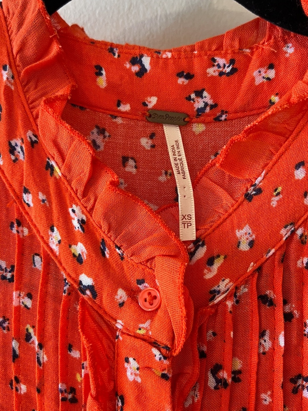 Free People Red Floral Midi Dress - Picture 2 of 5
